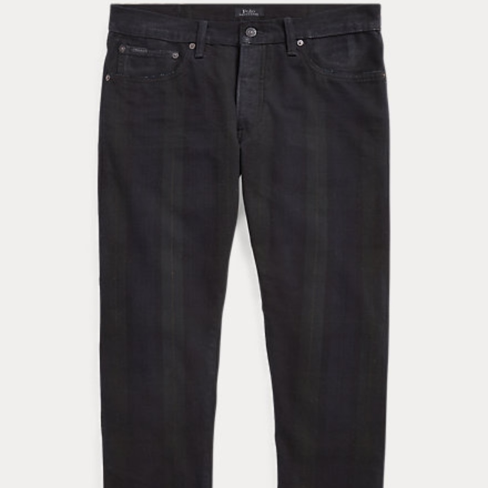 Ralph Lauren Polo Sullivan Slim blackwatch  Plaid Jeans 32/32